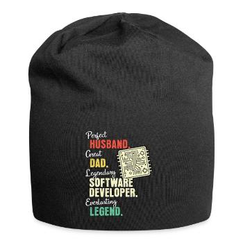 Software Developer Dad - Jersey Beanie - black - Front