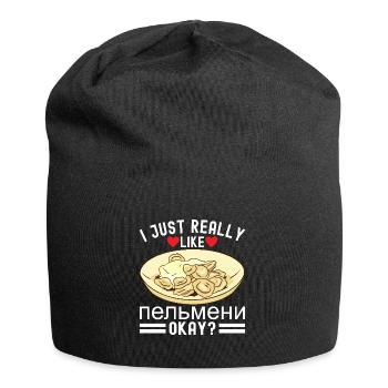 Pelmeni Russian Cuisine - Jersey Beanie - black - Front