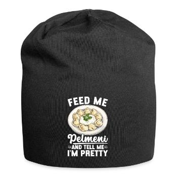 Pelmeni Russian Cuisine - Jersey Beanie - black - Front