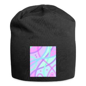 Pastell - Jersey-Beanie - Schwarz - Vorne