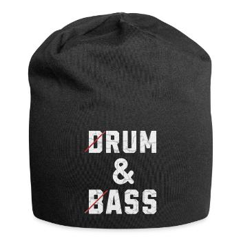 Drum and bass - rum and ass - Jersey Beanie - black - Front