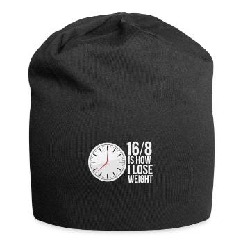Jeûne intermittent Jeûne intermittent - Bonnet en jersey - noir - Devant