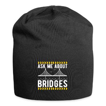 Bridge Engineer Bridge Construction - Jersey Beanie - black - Front