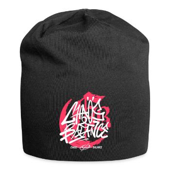 Graffiti urbain streetwear - Bonnet en jersey - noir - Devant