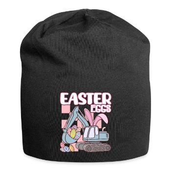 Easter eggs - Jersey-Beanie - Schwarz - Vorne