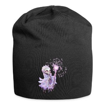 Magische Melodien des niedlichen Skeletts. - Jersey-Beanie - Schwarz - Vorne