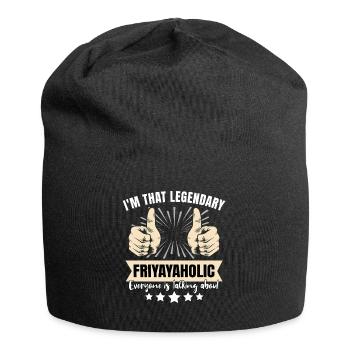 Legendärer Friyayaholic - Jersey-Beanie - Schwarz - Vorne