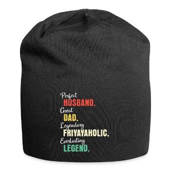 Friyayaholic Dad - Jersey Beanie - black - Front