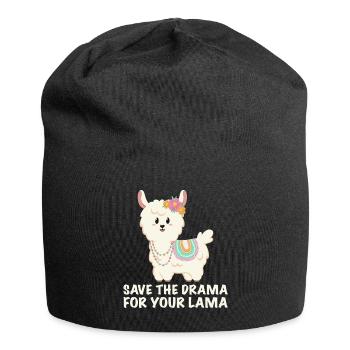 Gardez le drame pour votre lama - Bonnet en jersey - noir - Devant