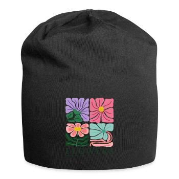 Flowers - Premium Florist - Flora - floral - Jersey-Beanie - Schwarz - Vorne