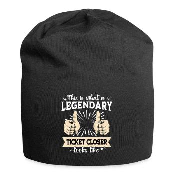 Legendärer IT Ticket - Jersey-Beanie - Schwarz - Vorne
