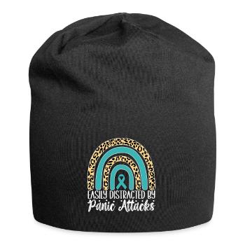 Trouble anxieux Trouble anxieux - Bonnet en jersey - noir - Devant