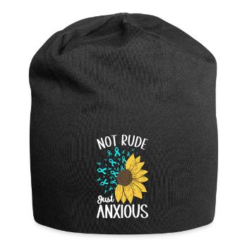 Trouble anxieux Trouble anxieux - Bonnet en jersey - noir - Devant