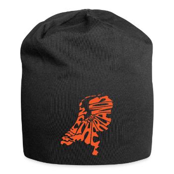 Carte rétro des Pays-Bas - Bonnet en jersey - noir - Devant