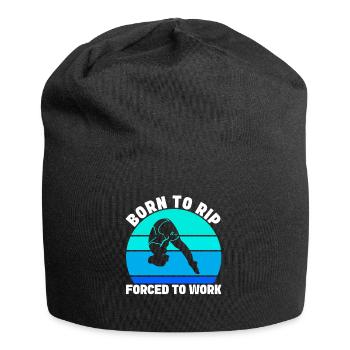 Diving diving board - Jersey Beanie - black - Front