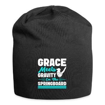 Diving diving board - Jersey Beanie - black - Front