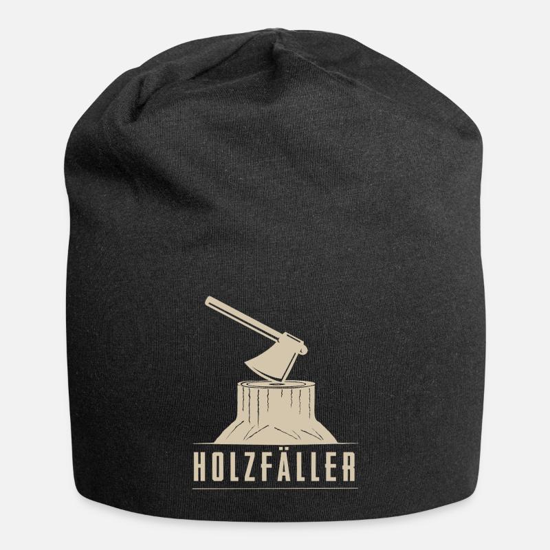 Holzfäller - Jersey-Beanie - Schwarz