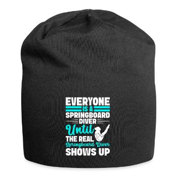 Diving diving board - Jersey Beanie - black - Front