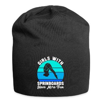 Diving diving board - Jersey Beanie - black - Front