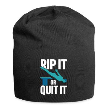 Diving diving board - Jersey Beanie - black - Front
