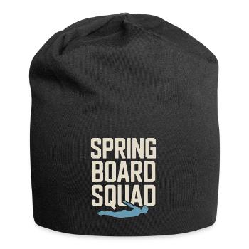 Kunstspringen Turmspringer Sprungbrett - Jersey-Beanie - Schwarz - Vorne