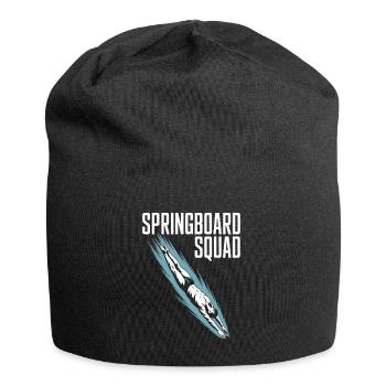 Kunstspringen Turmspringer Sprungbrett - Jersey-Beanie - Schwarz - Vorne