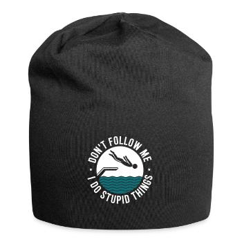 Diving diving board - Jersey Beanie - black - Front