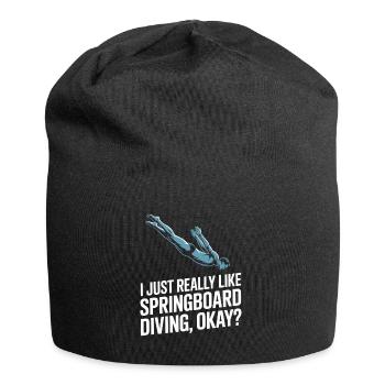 Diving diving board - Jersey Beanie - black - Front