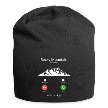 Rocky Mountain Is Calling And I Must Go - Jersey Beanie - black - Front