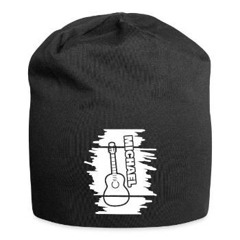 Michael as Playing the Guitar - Jersey Beanie - black - Front