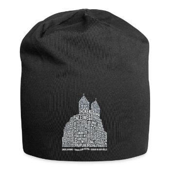 Quedlinburg Street Names (Typo-3D-Edition) - Jersey Beanie - black - Front