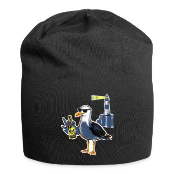 Bière Cool Seagull Lighthouse - Bonnet en jersey - noir - Devant