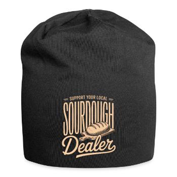 Lokaler Sauerteighändler-Tee - Jersey-Beanie - Schwarz - Vorne