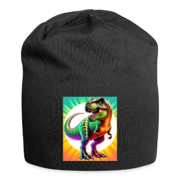 dinosaur - Jersey Beanie - black - Front