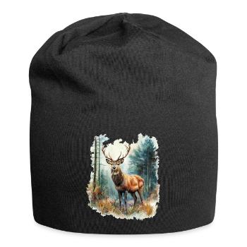 Deer Roe Deer - Jersey Beanie - black - Front