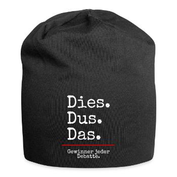 Dies Dus Das Debatte (black) - Jersey-Beanie - Schwarz - Vorne