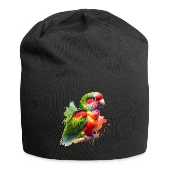Don de la perruche Alexandra - Bonnet en jersey - noir - Devant