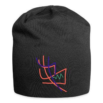 Was schenke ich einer Künstlerin? - Jersey-Beanie - Schwarz - Vorne