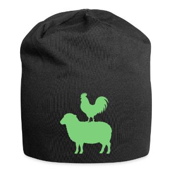 schaf_hahn- - Bonnet en jersey - noir - Devant