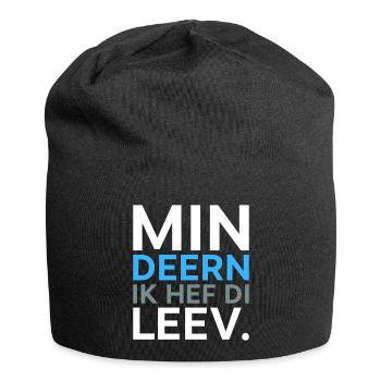Deern ik hef di Plattdeutsch Spruch Shirt - Jersey-Beanie - Schwarz - Vorne
