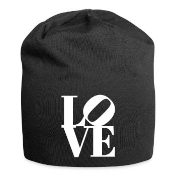T-shirt iconique au design pop art d’amour - Bonnet en jersey - noir - Devant