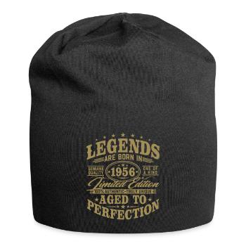 Cadeau d’anniversaire vintage vintage rétro de 1956 - Bonnet en jersey - noir - Devant