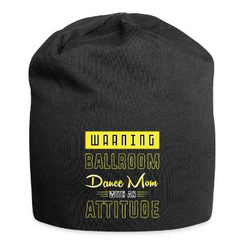 Danse de couple en valse - Bonnet en jersey - noir - Devant