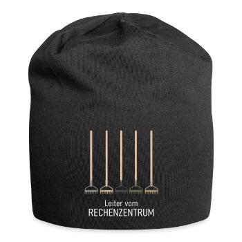 Leiter vom Rechenzentrum Gartenoutfit Gartenarbeit - Jersey-Beanie - Schwarz - Vorne