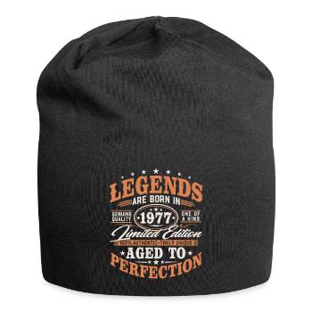 1977 Jahrgang geboren Legenden Vintage Geburtstag - Jersey-Beanie - Schwarz - Vorne