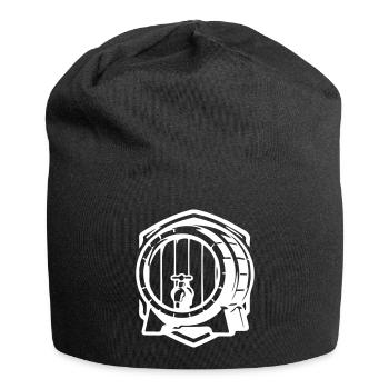 Bierfass Symbol Bier - Jersey-Beanie - Schwarz - Vorne