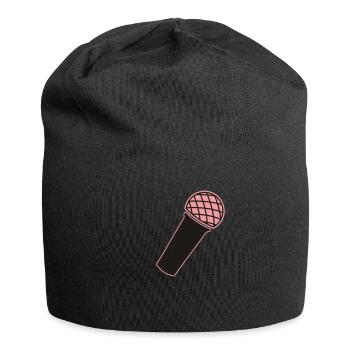 Microphone - Jersey Beanie - black - Front
