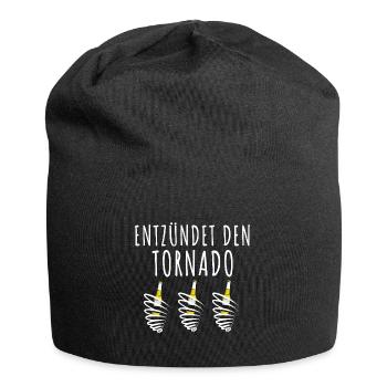 Tornado entzünden Mallorca Bier - Jersey-Beanie - Schwarz - Vorne