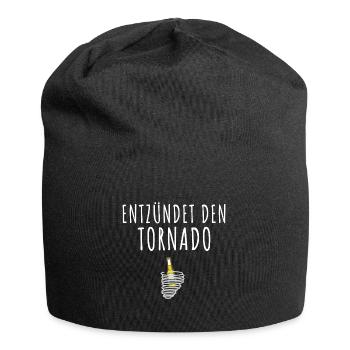 Tornado entzünden Mallorca Bier - Jersey-Beanie - Schwarz - Vorne