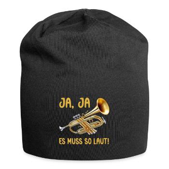 Ja es muss so laut eine Trompete Musikinstrument - Jersey-Beanie - Schwarz - Vorne